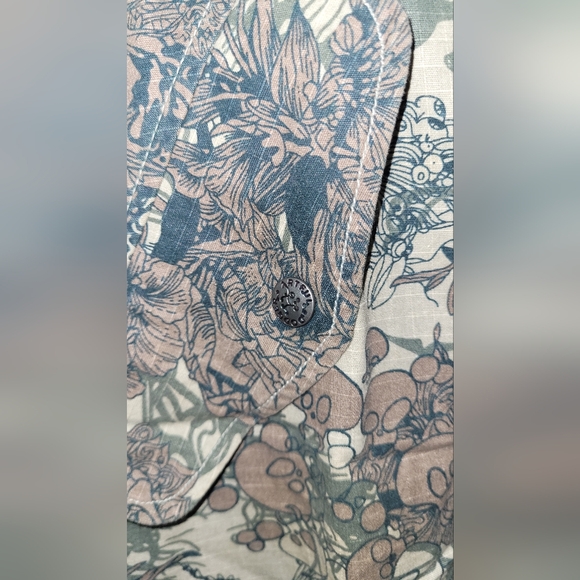 Skull camo art deco tropics artful dodger short size 36  **STAIN** - Picture 5 of 11